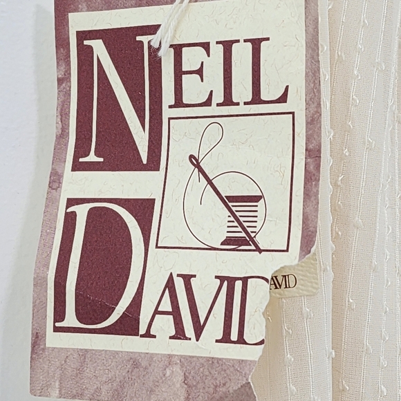 Neil & David Women's Vintage Textured Asymmetrical French Knot Midi Fairy Skirt - Picture 6 of 7